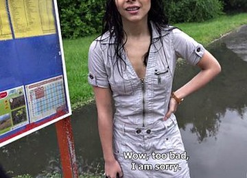 Brunette Czech Slut Sucks And Rides A Dick For Money