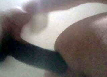 11 Inches Black Dildo Deep In My Ass