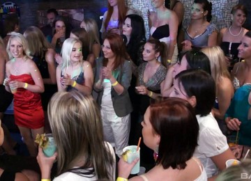 At A Club An Epic Orgy Is Going Down