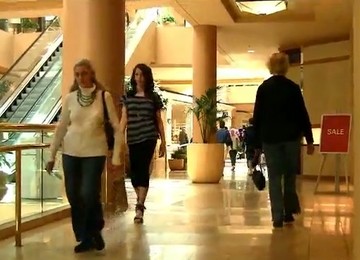 Allie Doing Some Window Shopping & Store Stripping