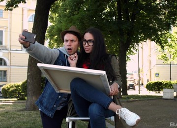 Fake Boobs Brunette Regina Sparks Enjoys Getting Fucked Gently