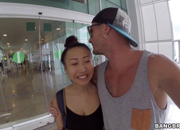 Big Tits And Booty Asian Chick Gets Fucked In Public