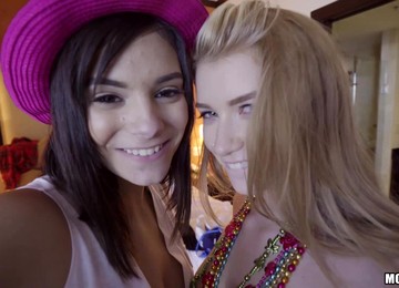 Another Great Lesbian Scene With Beautiful Young Girls