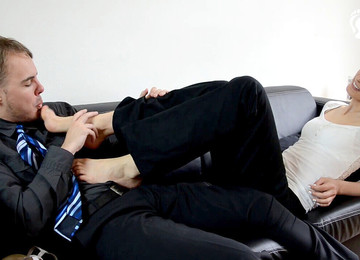 Feet Licking, Eliska, Czech Foot Fetish