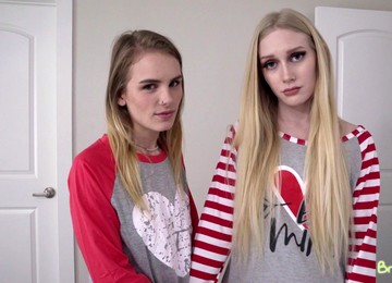 Bratty Stepsister And Her Naughty Friend Love FFM Threesomes