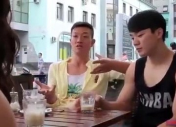 Volkova Regina, Semyonova Tanya Russian Girl Saucy Bisexual Couple Enjoy Interraical Sex Airbnb Host Bring Korean Guys Boyfriend - Asian