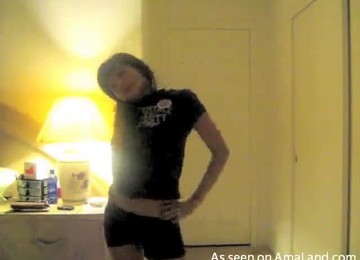 Homemade Video Of An Asian Girl Filming Her Striptease