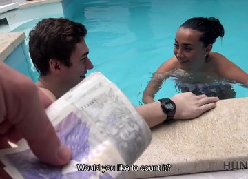 Beautiful Czech Babe Sucks Hard Cock