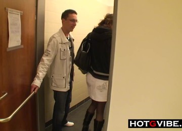 PUBLIC BATHROOM Two Guys Fucking Spanish TEEN