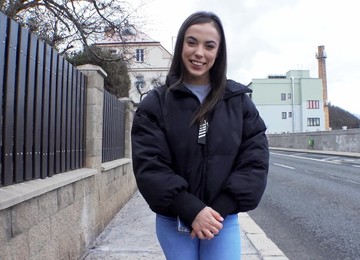 Anastasia Brokelyn Moans While Her Shaved Pussy Is Being Fucked