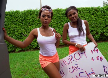 Ebony Babes Yara Skye And Jaime Fetti Team Up For One Large Dick