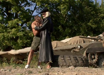 Angelina Love Rides A Dick Outdoors In CFNM Sex Video