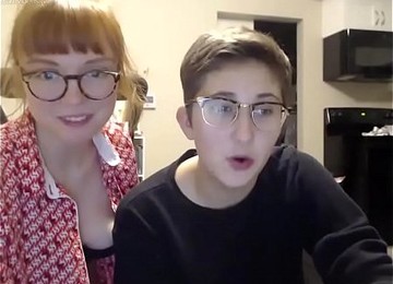 Nerdy Girl Decides To Call Her New Lesbian Friend For Amazing Sex