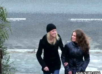 He Gets Two Sluts To Model Lingerie And Pays Them For Anal Sex