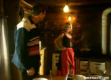 Sizzling Judith Key Gets Her Tight Ass Torn Up In A Kitchen