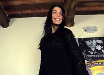 Her Cute Pedicured Toes Are The Main Focus In This Close Up Shoot