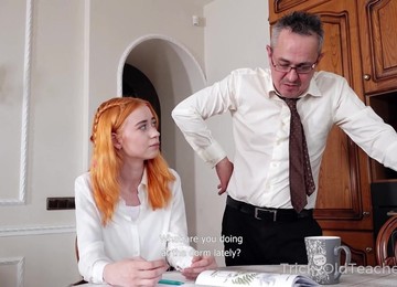 Ginger Teen Lagoon Blaze Hardcore Sex Scene With Old Fart