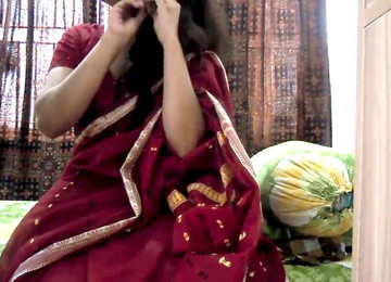 Indian Brunette Stud With Cute Ass Gets First Hardcore