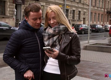 Natural Light Haired Nympho Kiara Night Gonna Ride Pickup Artist's Cock