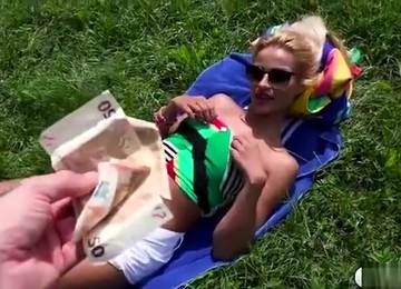 Cherry Kiss Fucked In Public For Cash