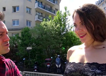 Brunette Sofia Curly Wearing Nylon Stockings Gets Fucked Hard