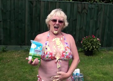 Naughty Mature Babe Claire Knight Having Fun With Trisha Outdoors