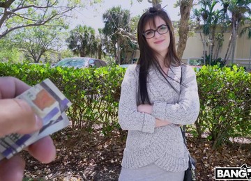 Shy Girl With Glasses Gets Fucked Balls Deep In Doggy - Piper June