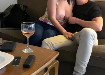 Romantic Date And Sex With Busty Teen Girl