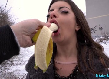 Horny Bitch In Black Stockings Pleasuring Erik In POV