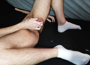 Hairy, Post Orgasm, Socks
