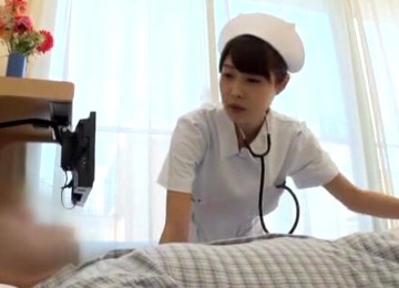 Slutty Japanese Nurse Receives A Cumshot After Sucking A Dick