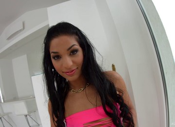 Two Dudes Fuck Her Then Empty Their Loads In Her Mouth