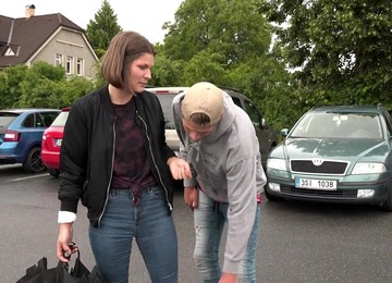 Outdoor Fucking With Naughty Grace Carson And Her Coworker