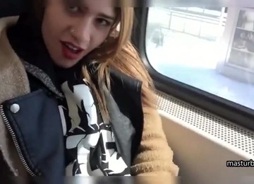 I Create My Own Pleasure And Thrill During A Boring Train Journey.