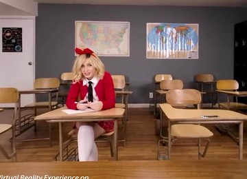 Sweet Blonde Student Fucks To Pass The Exam