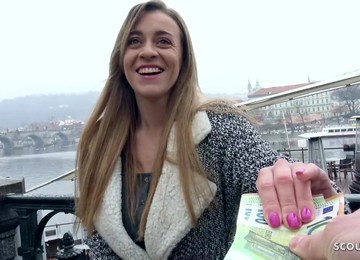 GERMAN SCOUT - BIG NATURAL BOOBS TEENAGER JOSEPHINE NAIL AT REAL PICKUP CASTING - Josephine Jackson