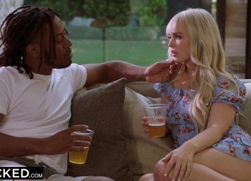 BLACKED BIG BLACK DICK-Hungry Tiny Blond Hair Lady Gets Creampied By Roommate - Lilly Bell