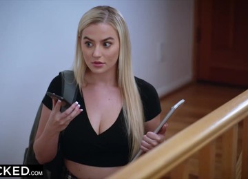 BLACKED Cute Coed Blake Seduces Her Roommates Boyfriend - Blake Blossom