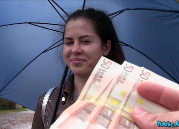 Public Agent - Wet Russian Speads Legs For Cash 1