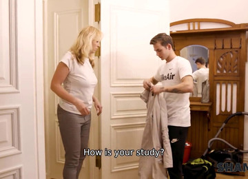 Starzy Z Młodymi, Caught Blowjob, Blonde Mature Pussy