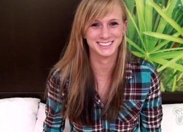 Brand New Blonde 18 Yr Old First Timer Gets Creampied