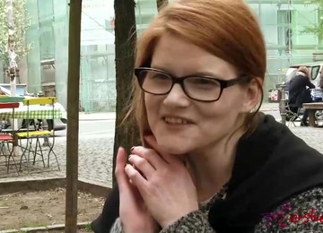 Redhead Teen In Glasses Talks About Porn