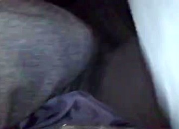 Foot And Cook Jerking In Public Bus