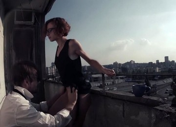 Video Of A Small Boobs Girlfriend Getting Fucked Hard On The Balcony