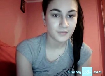 Hot Romanian Teen Teasing On The Webcam