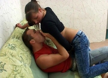 Sexy Cowgirl Shading Jeans Then Smashed Hardcore Missionary