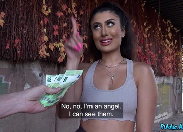 Marina Maya Takes A Lot Of Money From A Stranger To Have Sex With Him