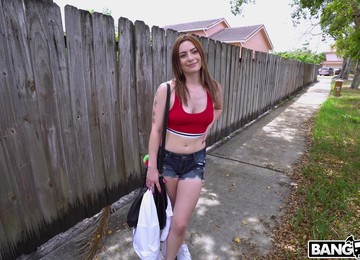 Closeup Video Of Wild Fucking In The Van With Shaved Pussy Scarlett