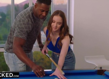 BLACKED - Impulsive Dark Hair Girl Couldn't Resist BIG BLACK DICK's - Hazel Moore