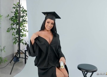 Busty Graduate Gianna Grey Gets Naughty
